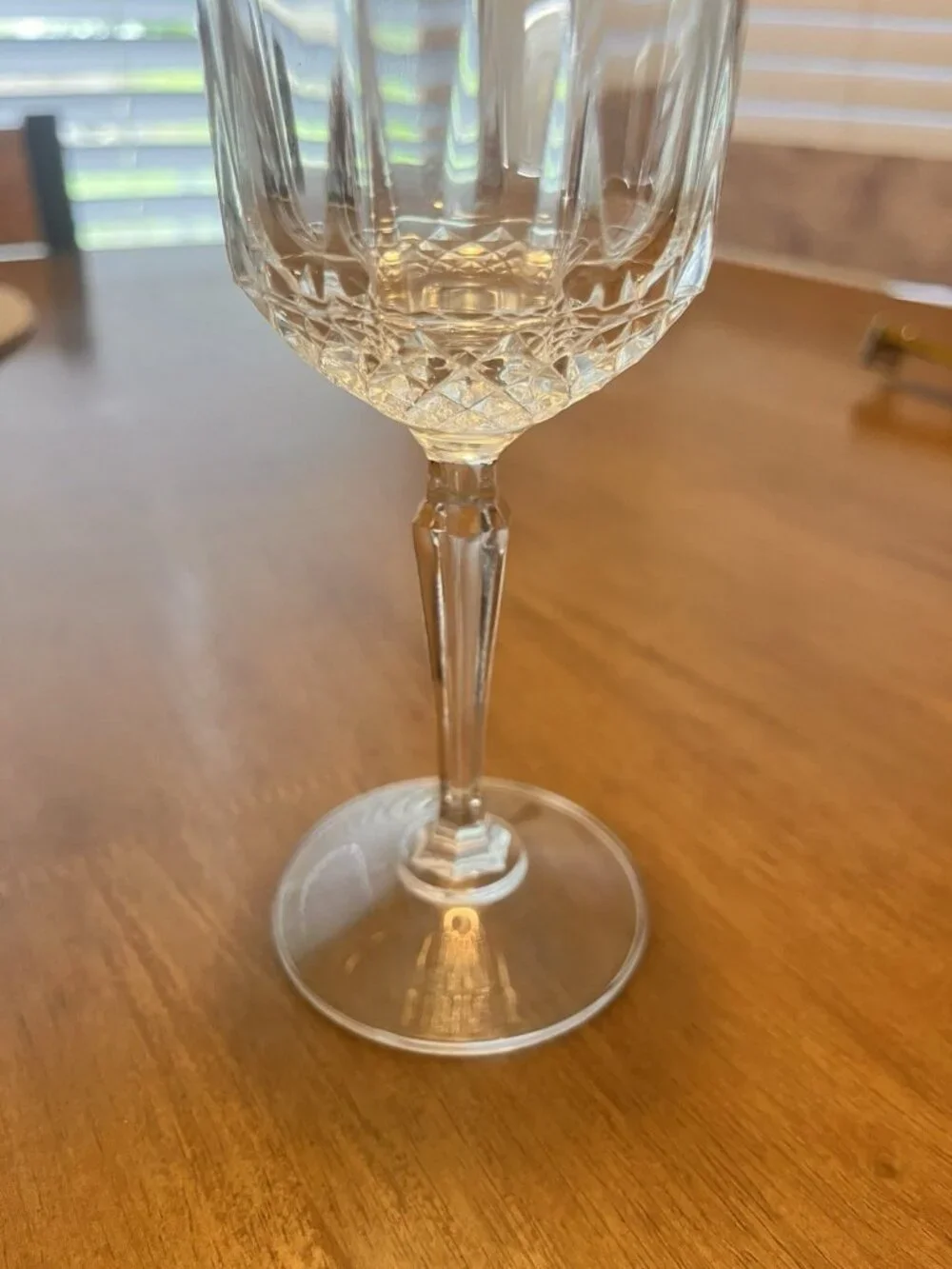Vintage Anchor Hocking Crystal Wine Glass From The Legacy Collection